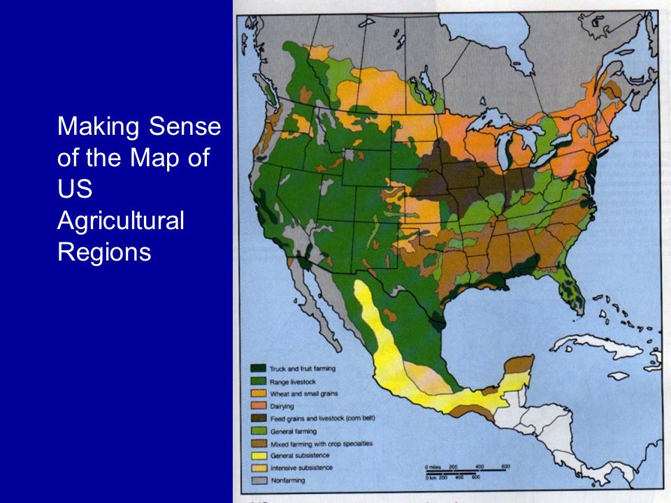 Making Sense of the Map of US Agricultural Regions