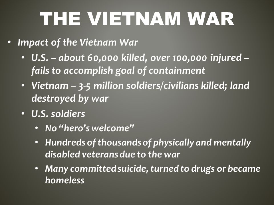 THE VIETNAM WAR Take notes on the following terms: Guerrilla Warfare Tet  Offensive My Lai Massacre Vietnamization Impact of the Vietnam War. - ppt  download