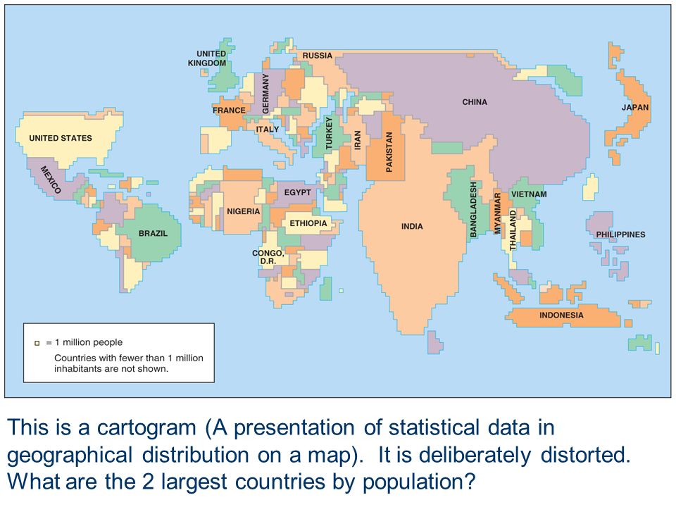 This is a cartogram (A presentation of statistical data in geographical distribution on a map).