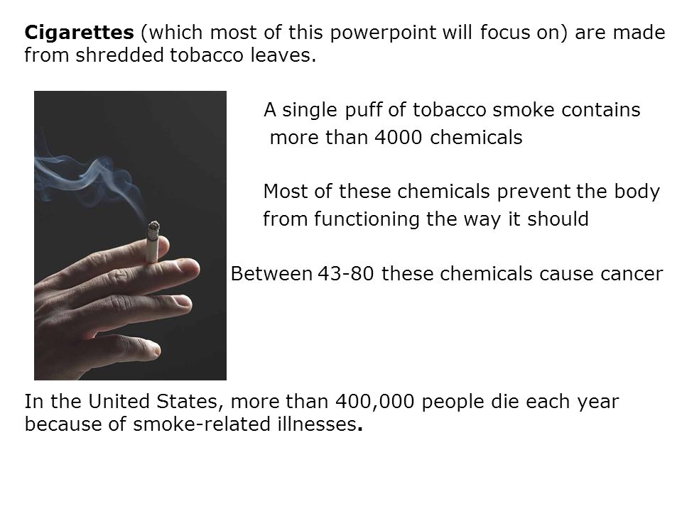 tobacco and it s effects by todd corabi some information taken from
