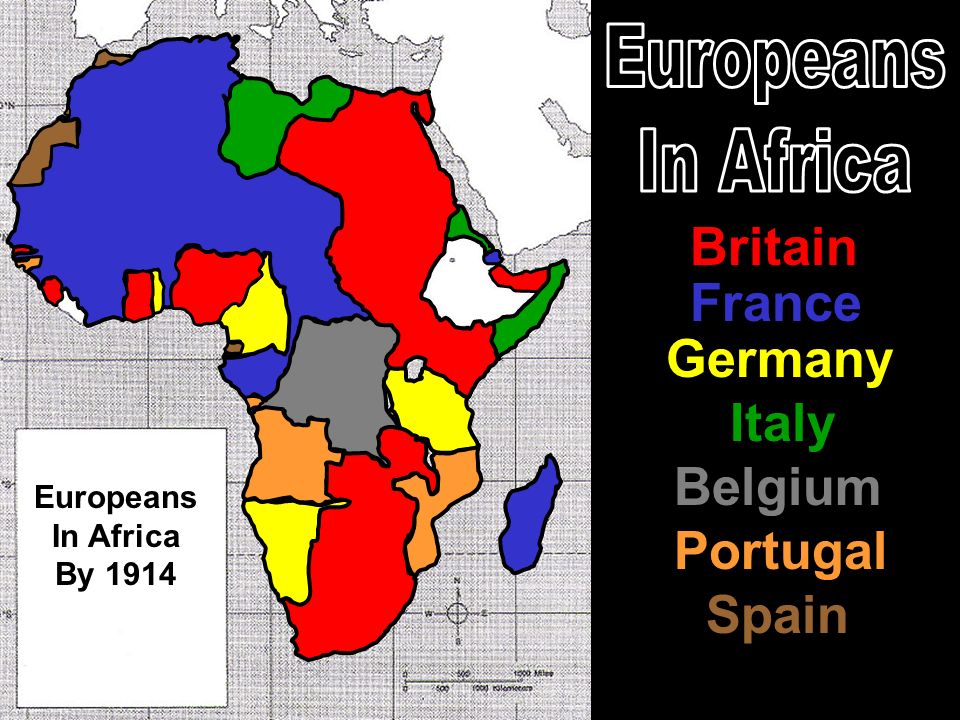 Britain France Germany Italy Portugal Belgium Spain Europeans In Africa By 1914