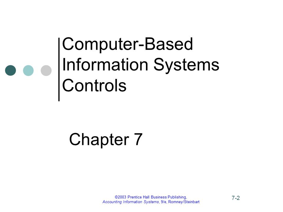 ©2003 Prentice Hall Business Publishing, Accounting Information Systems ...