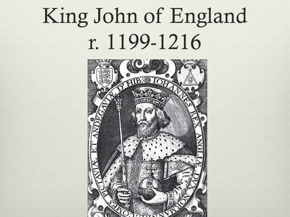 King John of England r