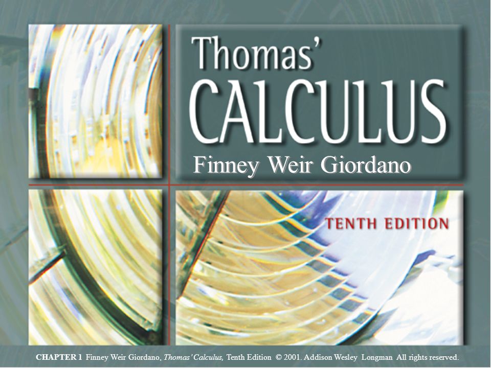 finney weir and giordano thomas calculus