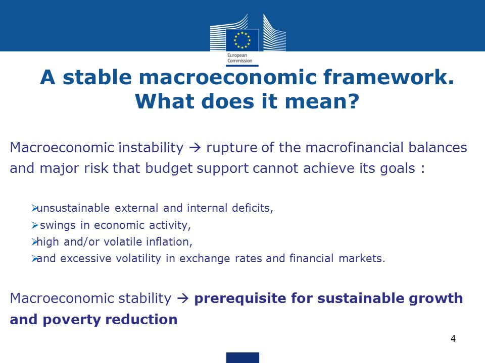 A stable macroeconomic framework. What does it mean.