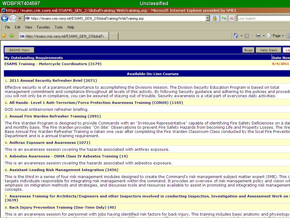Enterprise Safety And Management System Esams Overview Tool For