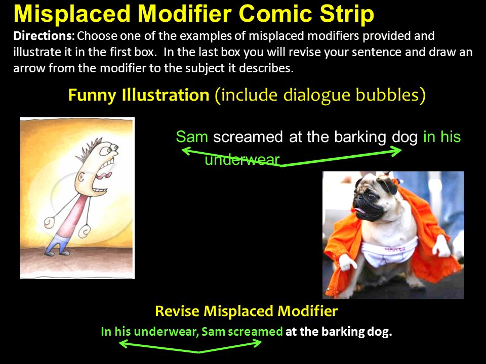 Danger! Misused Modifiers! Excuse me, but your modifier is dangling! - ppt  download