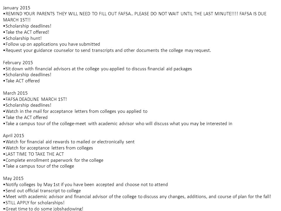 So… what s the next step after high school FAFSA So… what s the next step after high school FAFSA