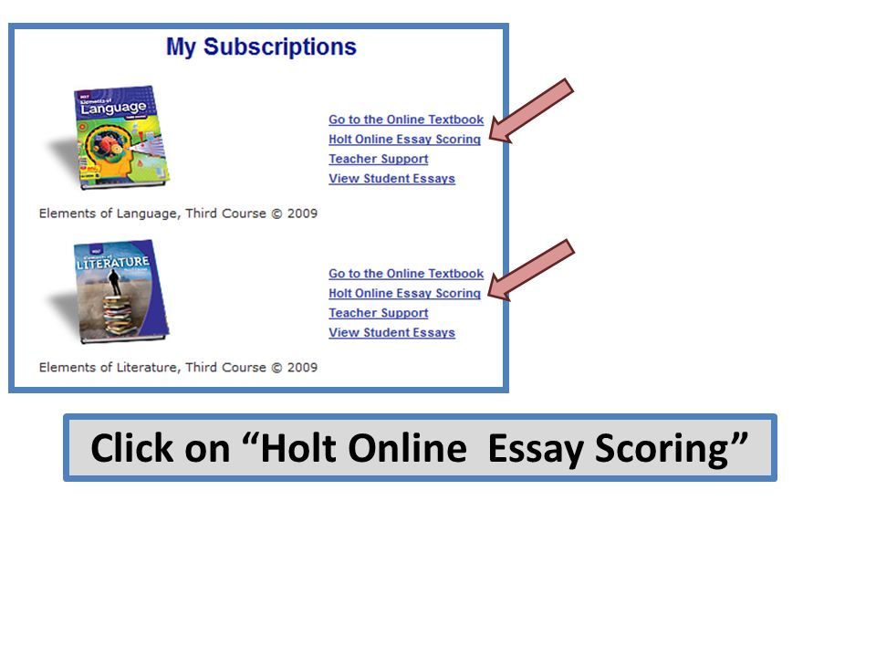 Essay About Science And Technology Click On Holt Online Essay Scoring Science And Technology Essays also Frankenstein Essay Thesis Log In To Myhrwcom Click On Holt Online Essay Scoring Ppt Research Essay Proposal