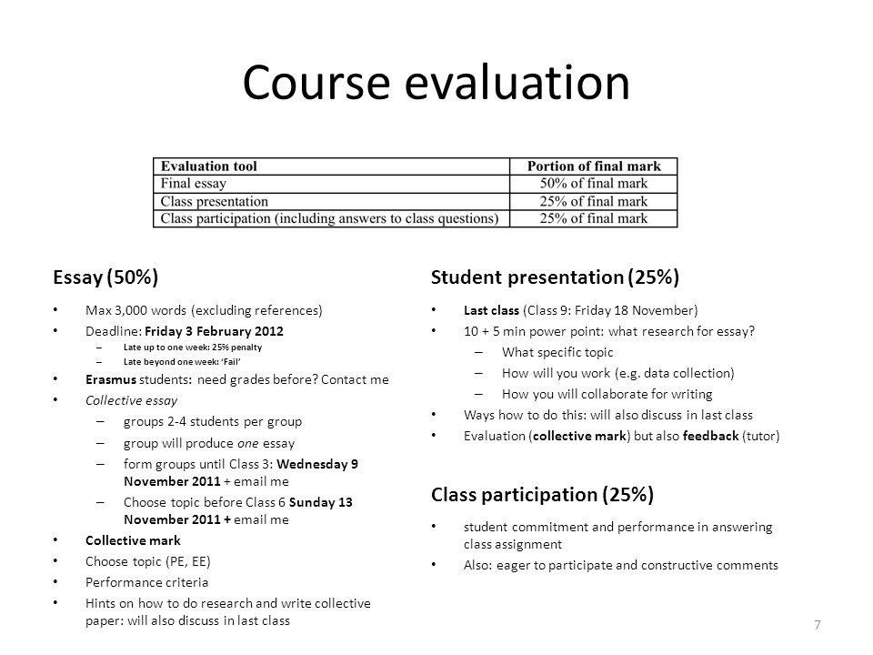 Class Introduction Christos Zografos Phd Institute Of Course Evaluation Essay Universal Health Care Essay also Written Essay Papers Statistics Help For Students
