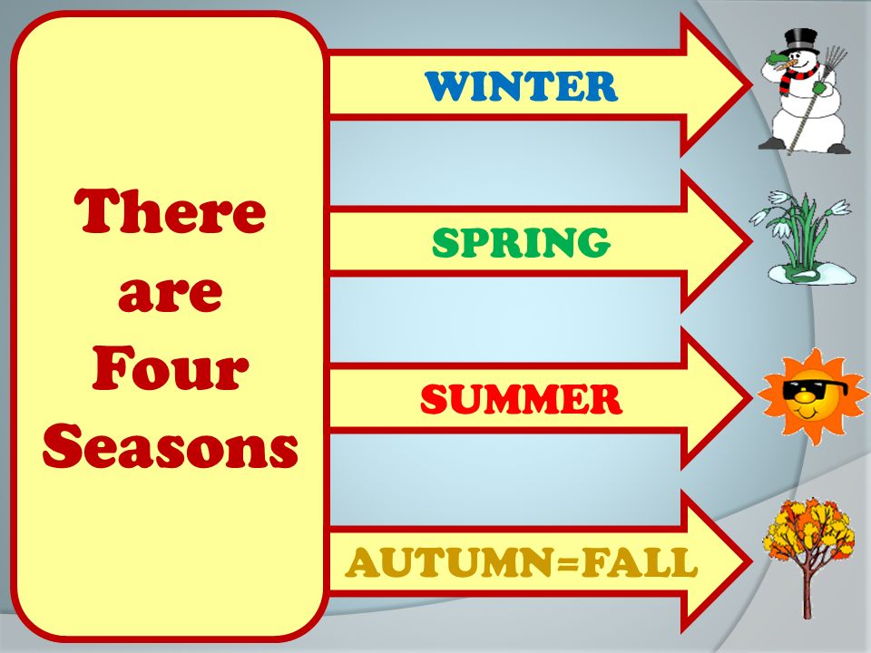 There are four seasons. Мухамедова Зана Вильевна.