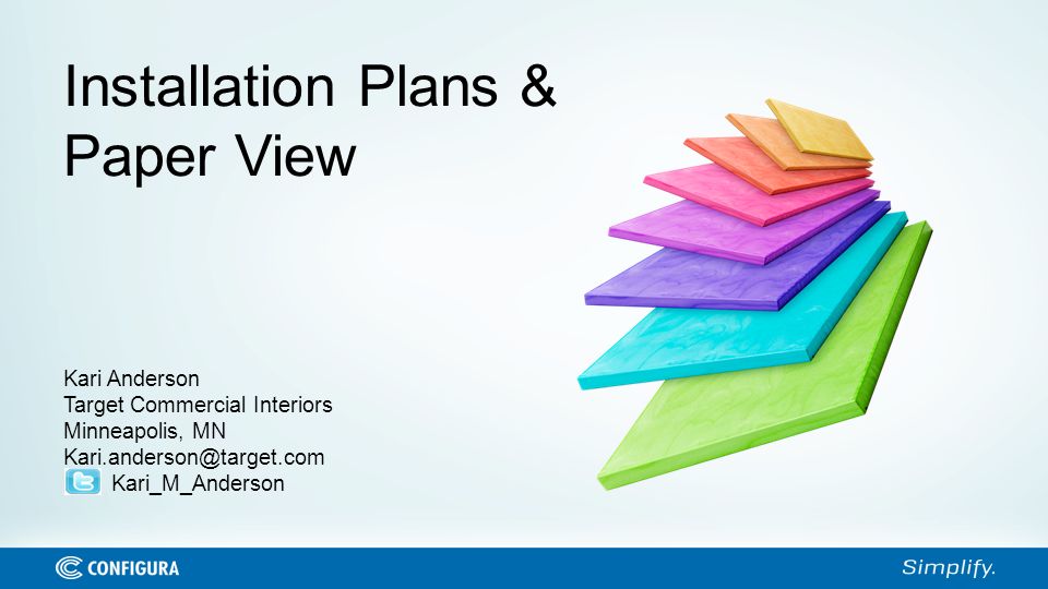 Installation Plans Paper View Kari Anderson Target