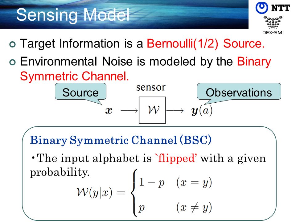 Target Information is a Bernoulli(1/2) Source.