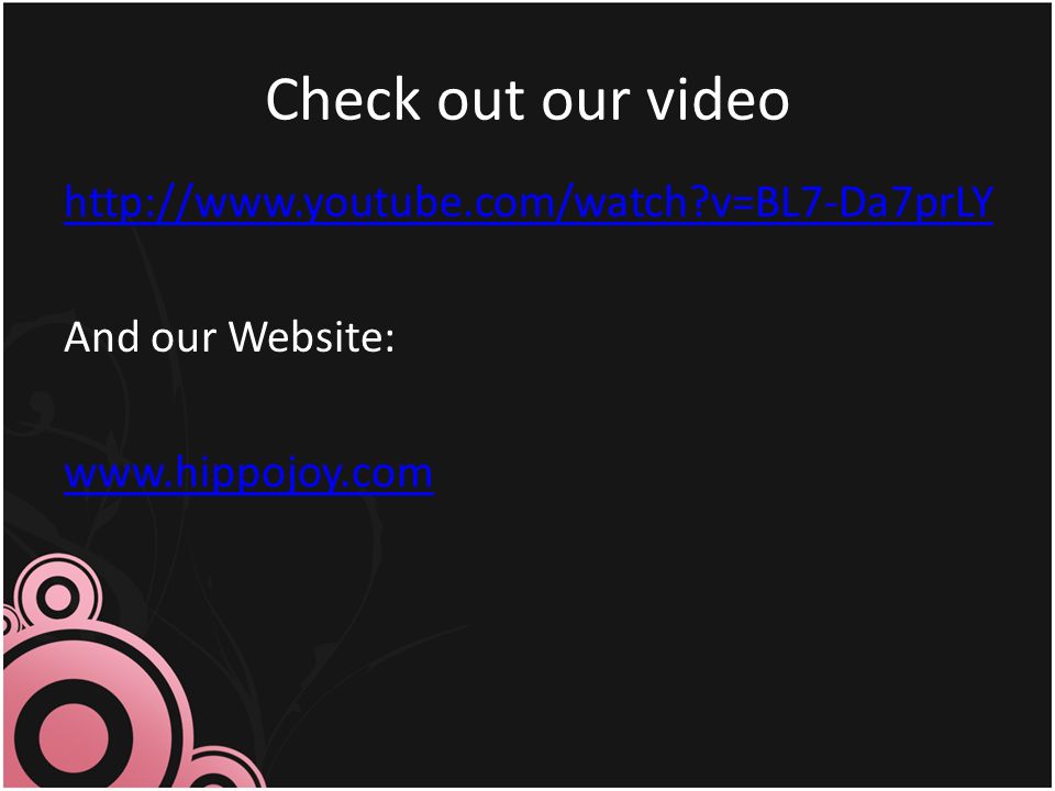 Check out our video   v=BL7-Da7prLY And our Website: