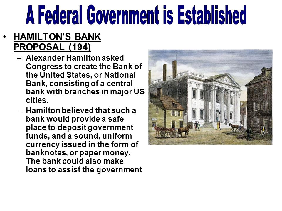 Why Did Hamilton Propose The Creation Of A National Bank 2024 www.alhudapk