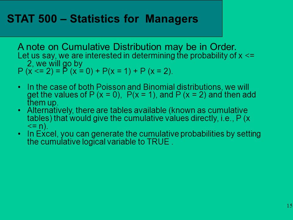 1 Stat 500 Statistics For Managers Stat 500 Statistics For Managers Ppt Download