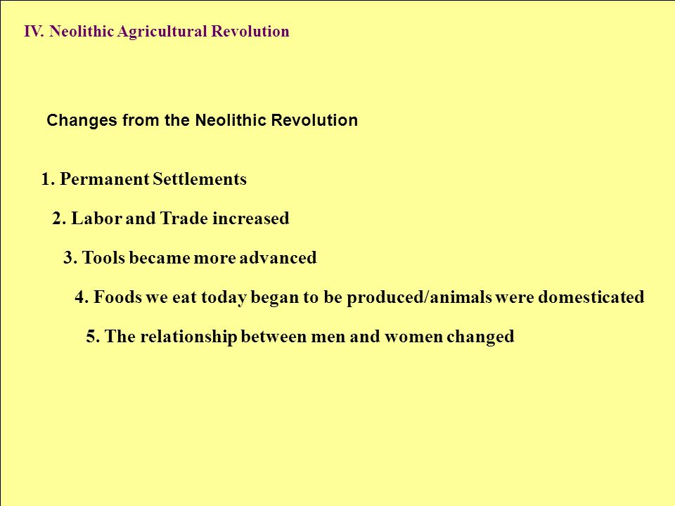 1 why did the relationship between men and women change after the agricultural revolution agriculture and inequality