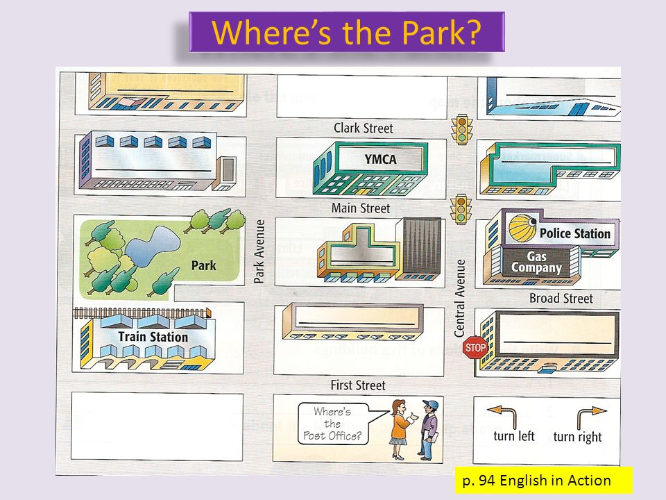 Where’s the Park p. 94 English in Action