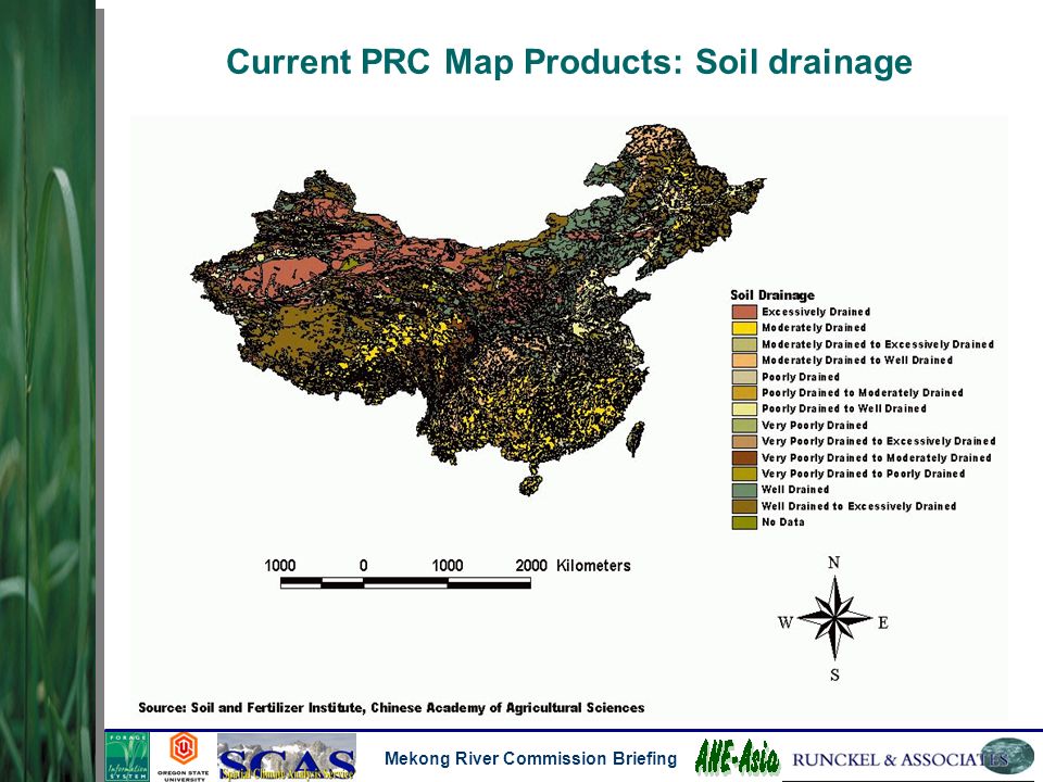 Mekong River Commission Briefing Current PRC Map Products: Soil drainage