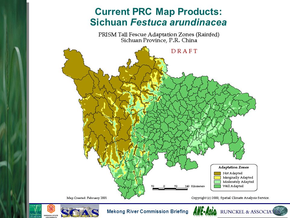 Mekong River Commission Briefing Current PRC Map Products: Sichuan Festuca arundinacea