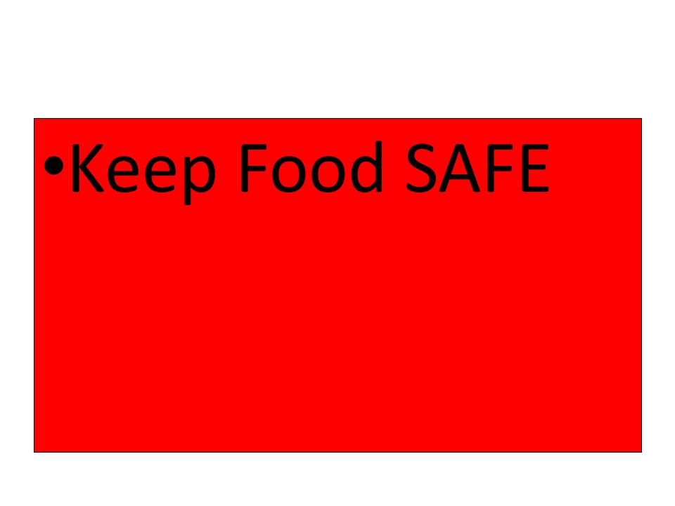 Keep Food SAFE