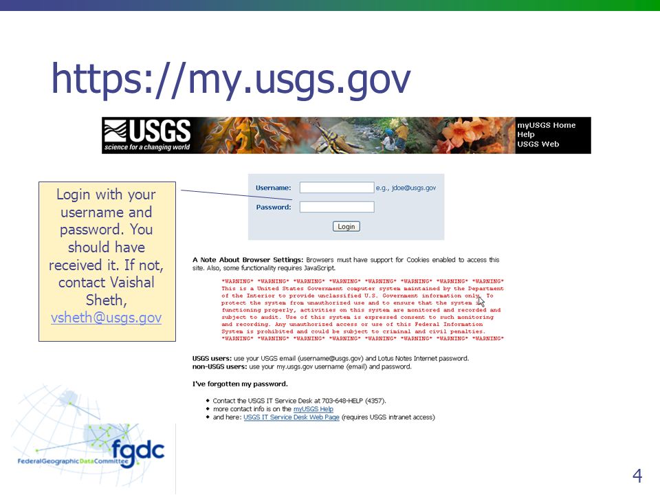 1 Fgdc Myusgs Collaboration Site Introduction To Basic Features
