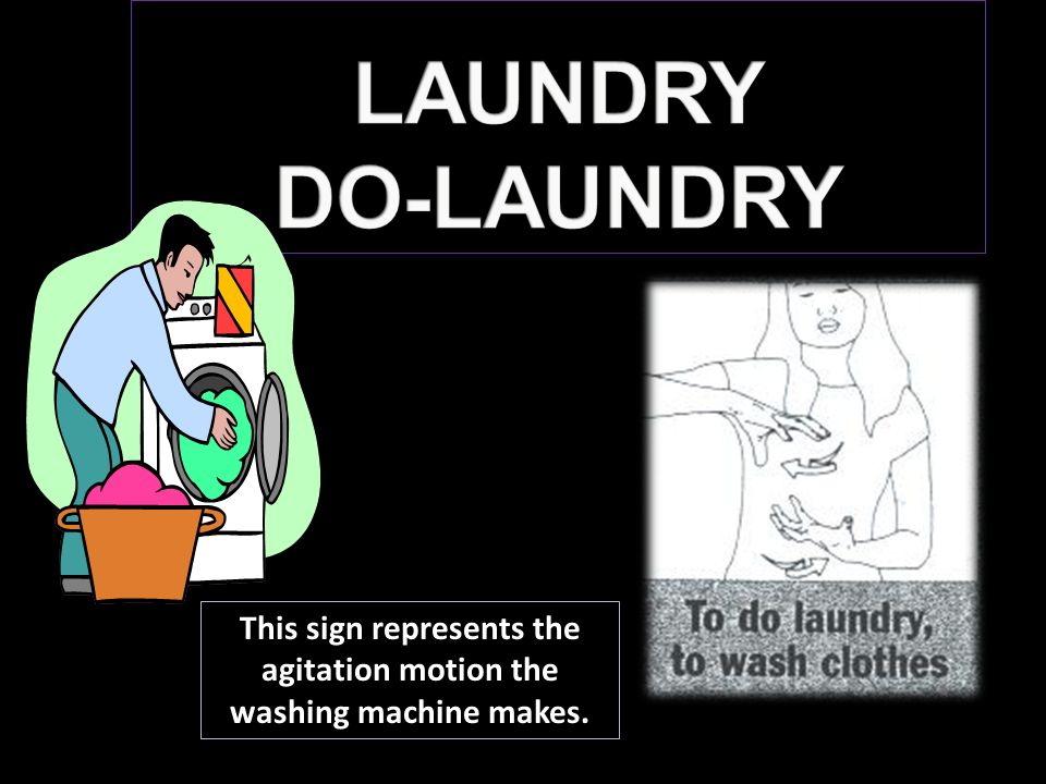 This sign represents the agitation motion the washing machine makes.