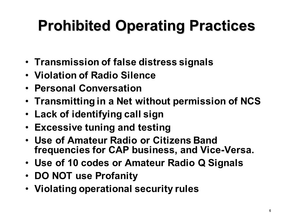 1 CAP Communications Radio Operator Authorization Course “Voice of Command”  Revised 7 Jan ppt download