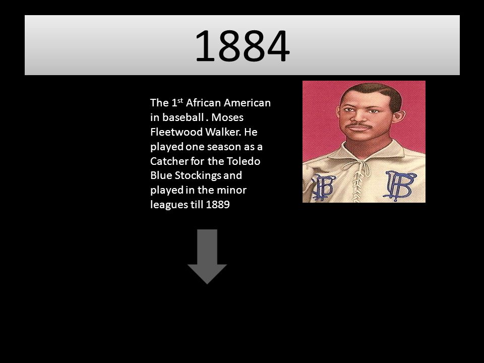 Moses Fleetwood Walker was the first African American to play pro