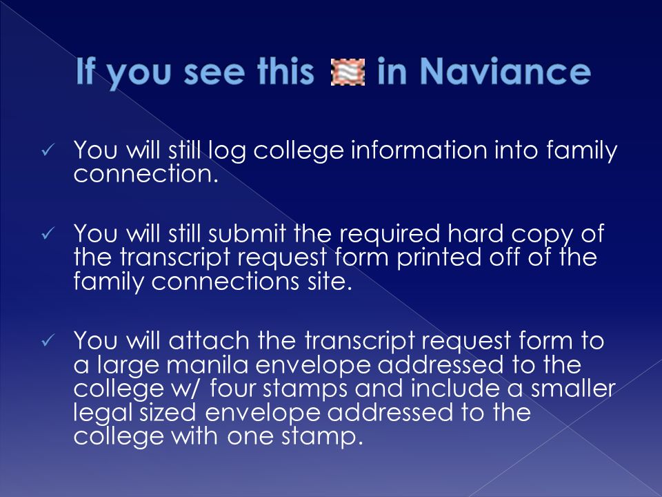 You will still log college information into family connection.
