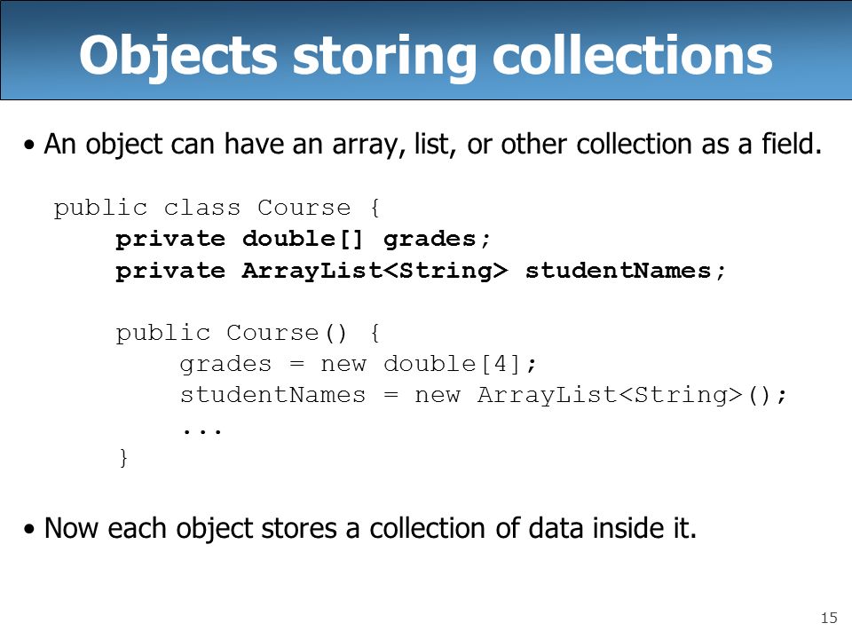 CSE 143 Lecture 2 More ArrayList ; classes and objects reading: 10.1 ...