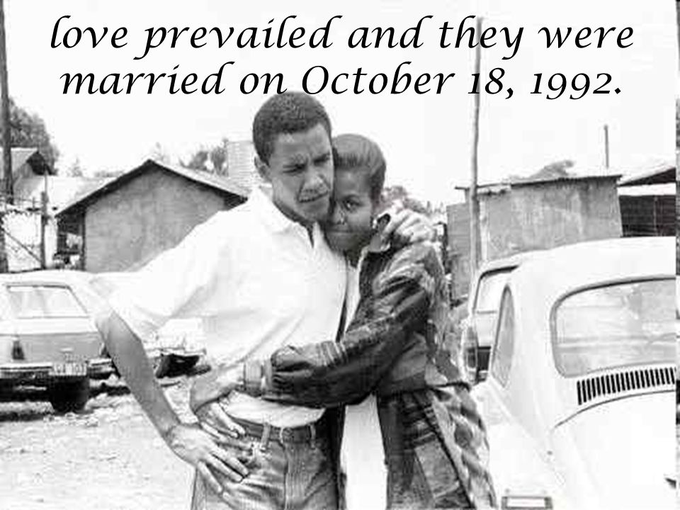 love prevailed and they were married on October 18, 1992.