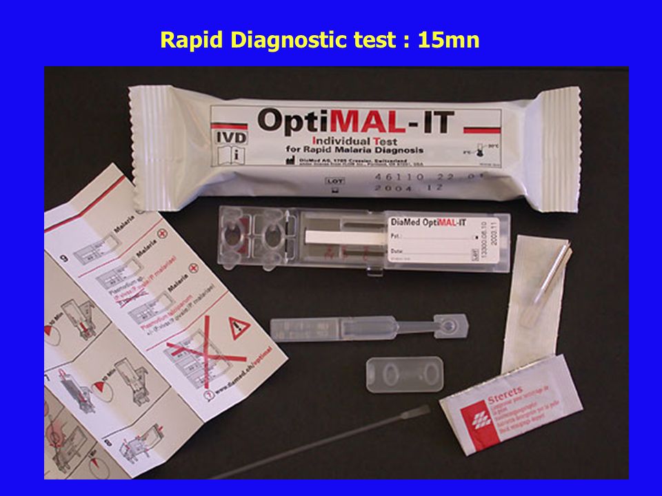 Rapid Diagnostic test : 15mn