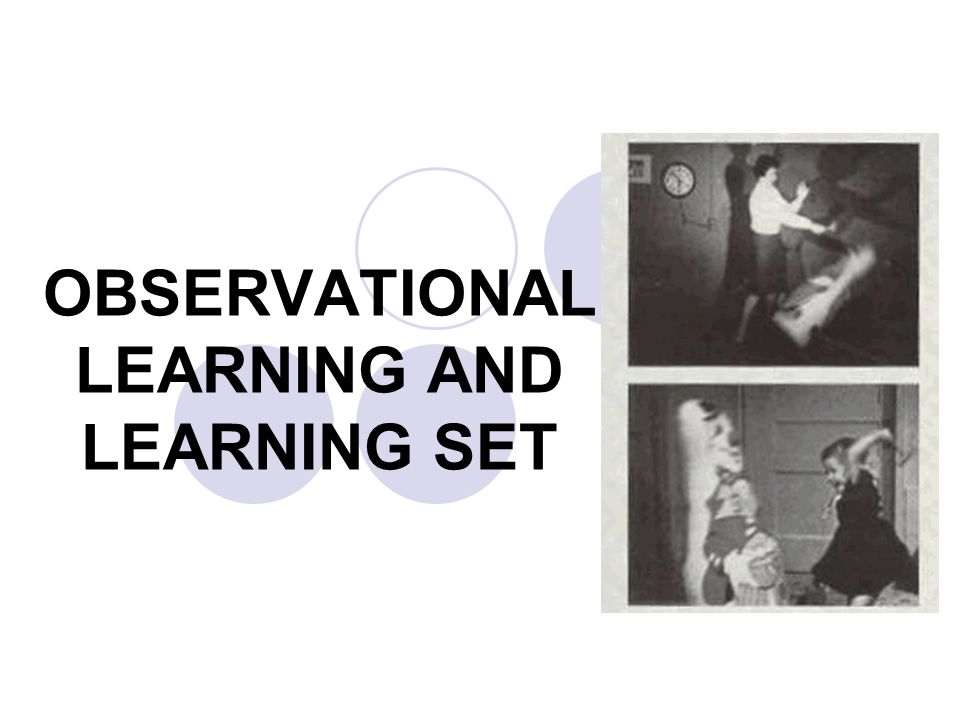 OBSERVATIONAL LEARNING AND LEARNING SET