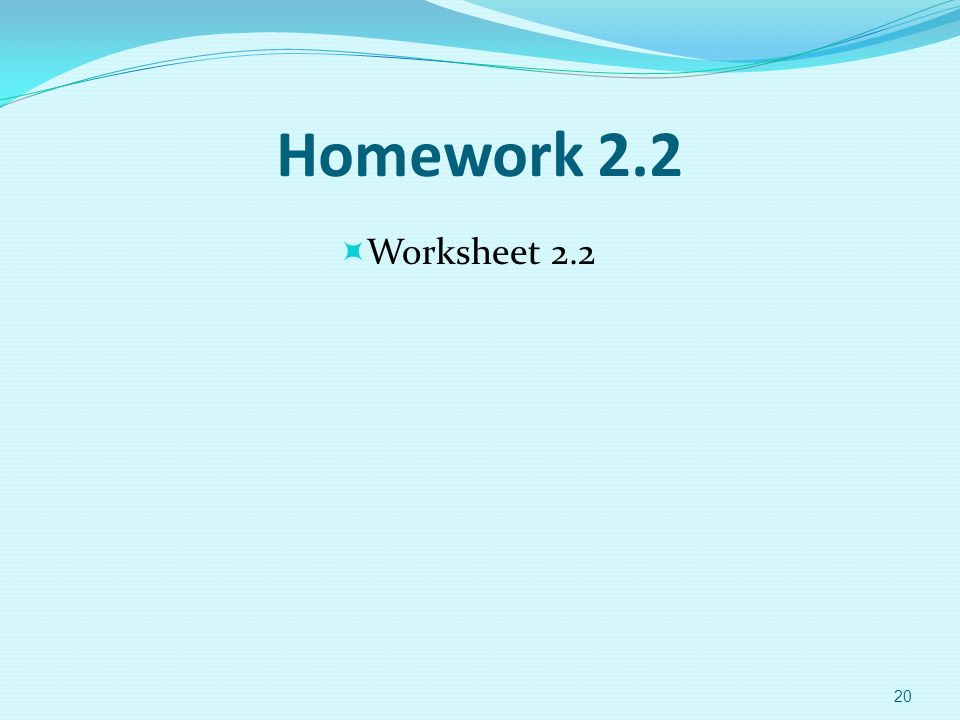 Homework 2.2  Worksheet