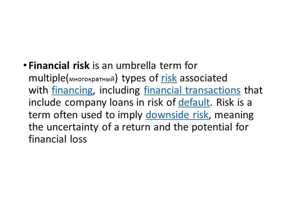 Definition of financial risks forex robot rating