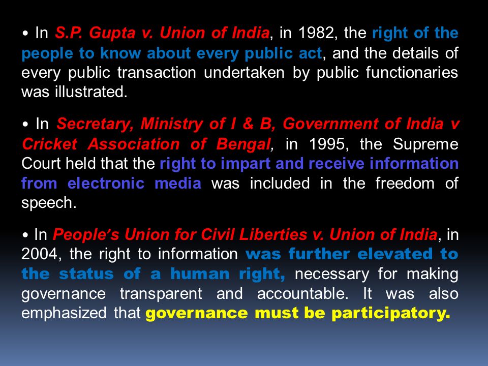 S.p. gupta v. union of india pakistan