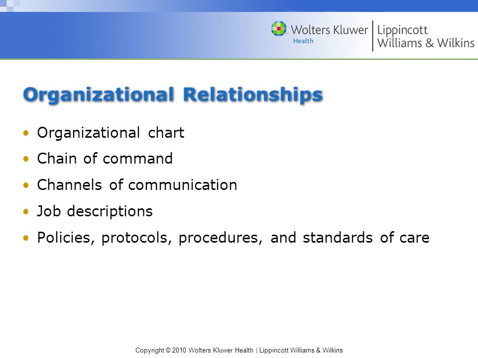 Wolters Kluwer Organizational Chart