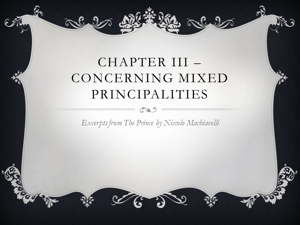 An analysis of principality in the prince by machiavelli main points of the prince by machiavelli