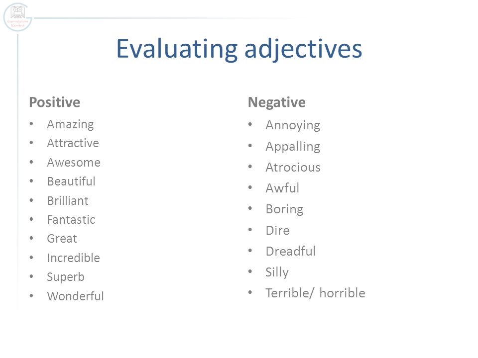 adjectives to describe an event