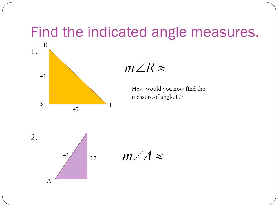 Find the indicated angle measures