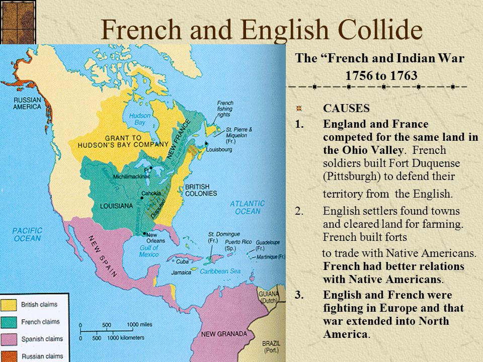The French And Indian War England And France Compete In North America Ppt Download