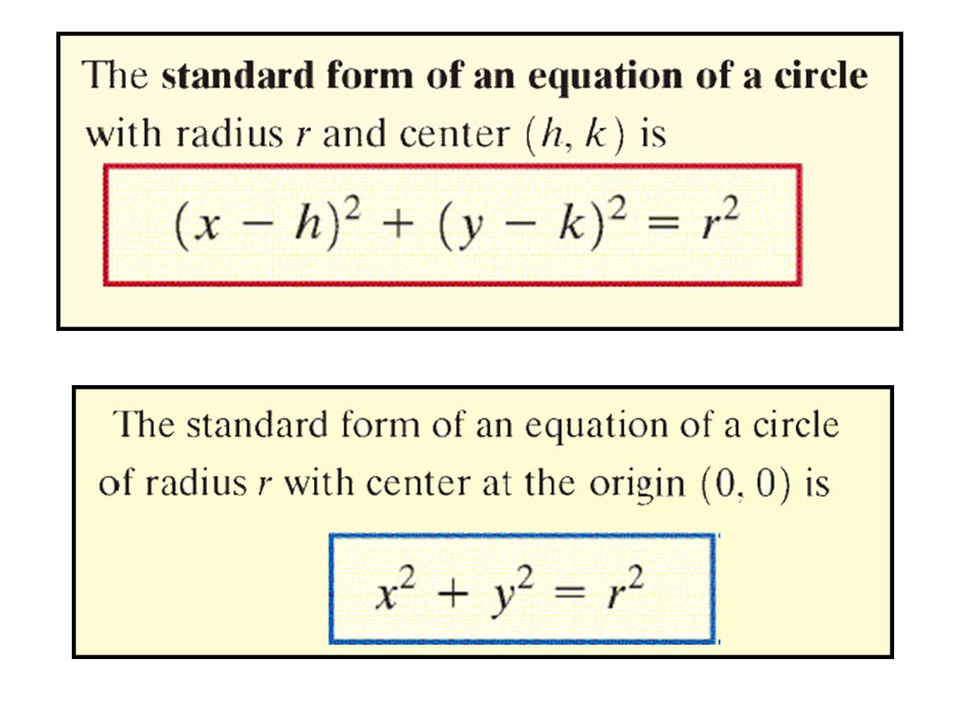 Section 23.23 Circles. OBJECTIVES -Write standard form for the