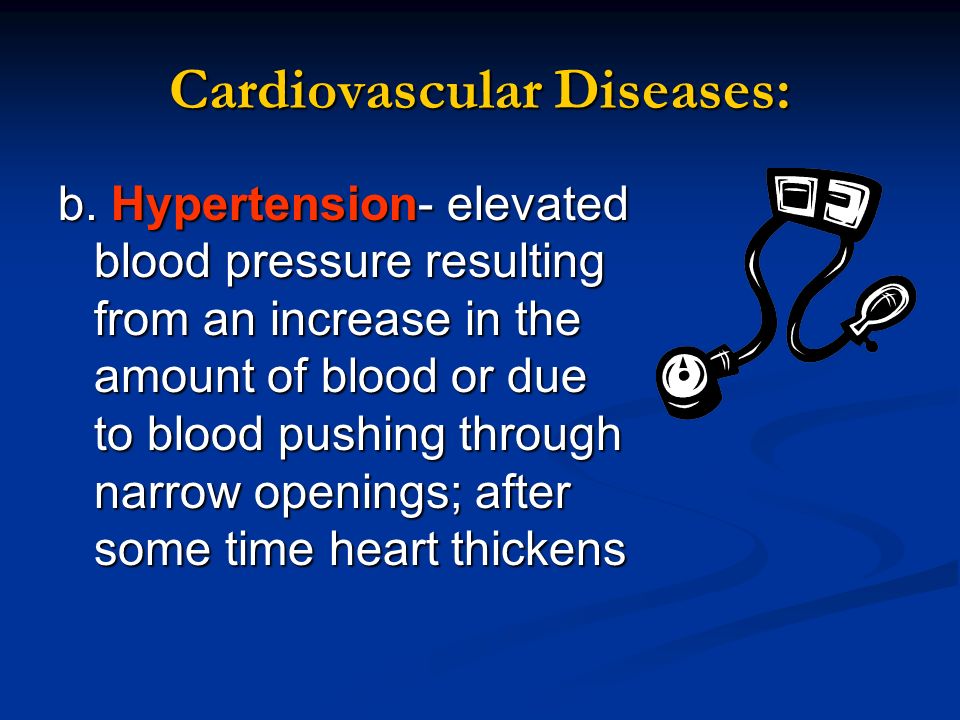 Cardiovascular Diseases: b.