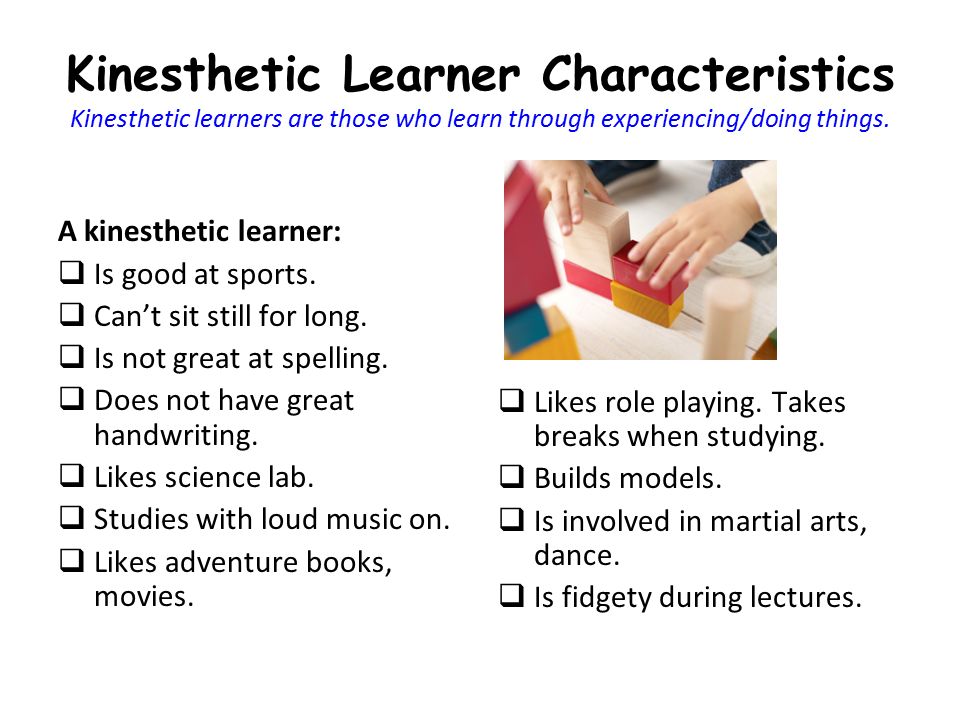 Image result for kinesthetic learner