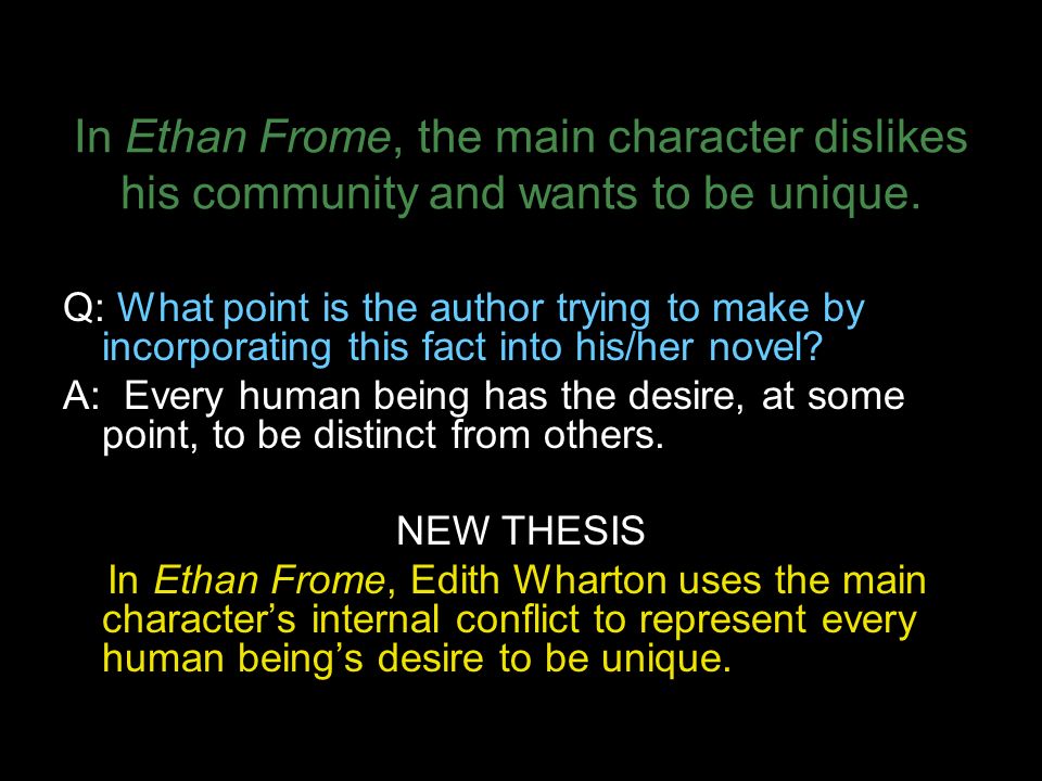 money in ethan frome conclusion of ethan frome