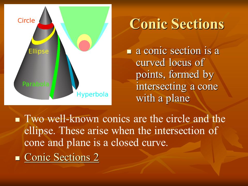 Projective Geometry Pam Todd Shayla Wesley. Summary Conic Sections Conic Sections Define Projective Geometry Define Projective Geometry Important Figures. - ppt download