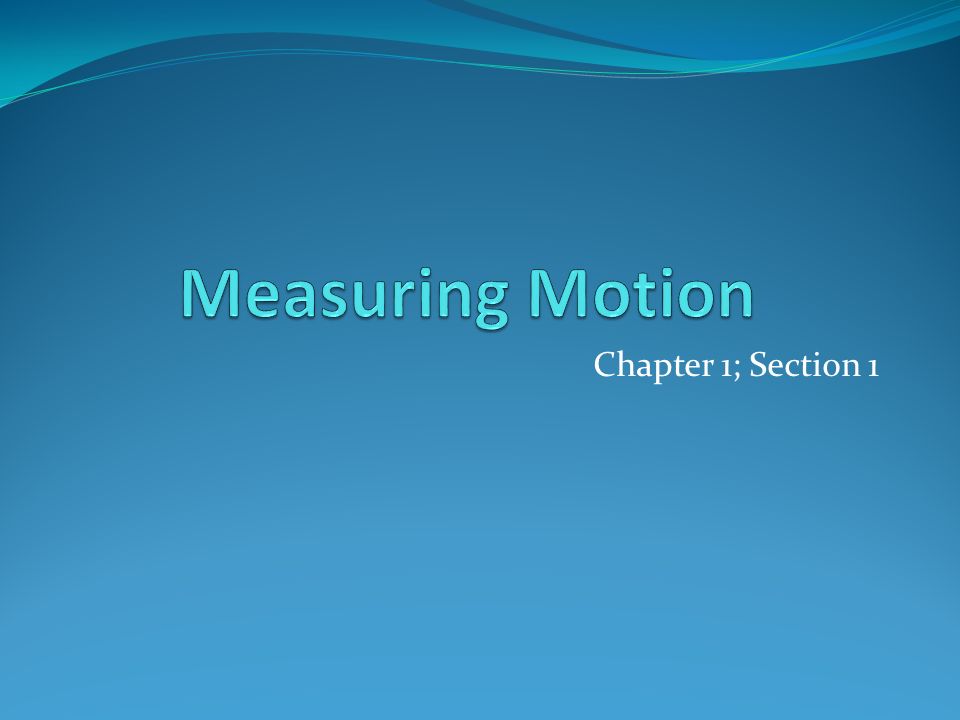 Chapter 1; Section 1