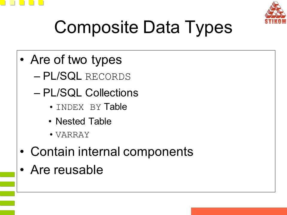 Program with PL/SQL Lesson 5. Working with Composite Data Types. - ppt  download