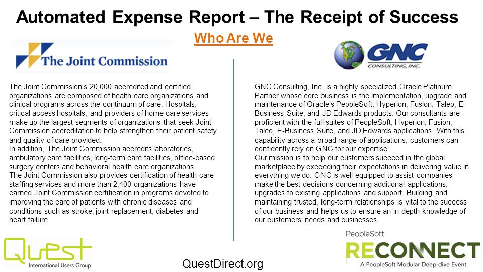 questdirect org automated expense